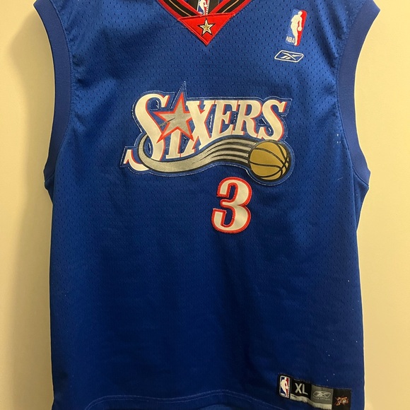 Women’s XL (18-20) Philadelphia 76ers Allen Iverson Swingman Jersey - Picture 1 of 2